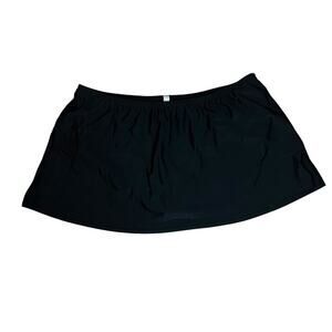 Lane Bryant Cacique Lane Bryant Solid Black Swim Skirt Womens Plus Size 26